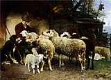 Shepherd Canvas Paintings - The Young Shepherd